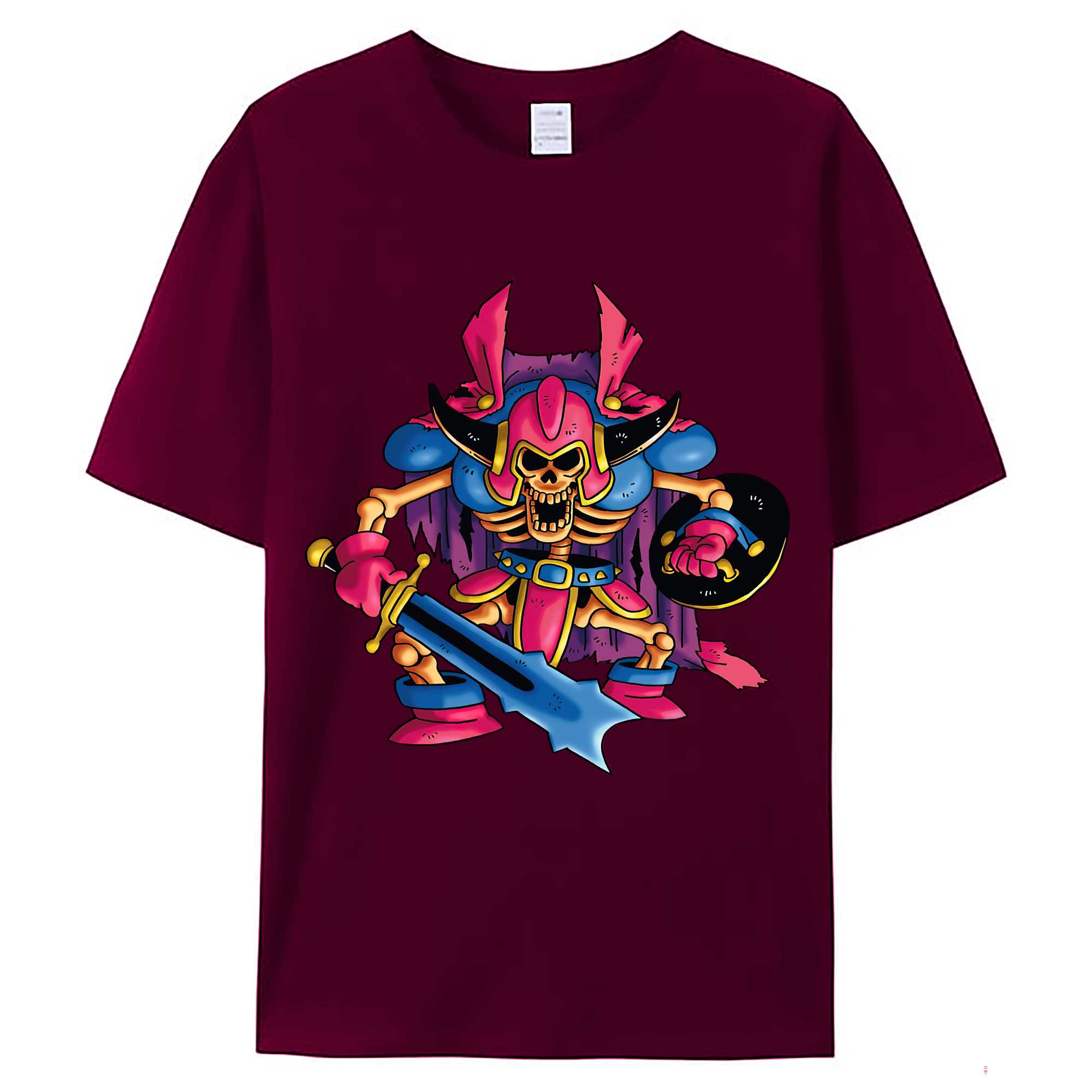 （画像用） ドラゴンクエスト Doragon Kuesuto Dragon Quest レディースカジュアルプリントTシャツ（綿100％）